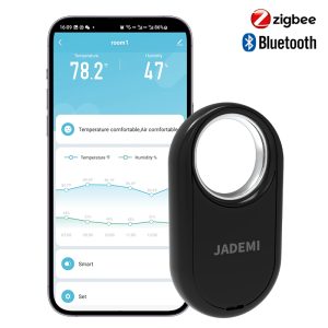 Tuya BLE Smart Hygrometer Thermometer Hanging Design Temperature Sensor Detector Room Humidity Monitor